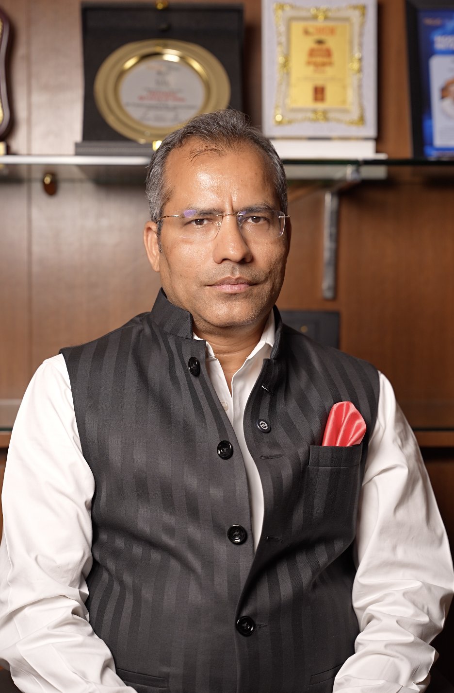 Karan Kothari Group director in a formal waistcoat