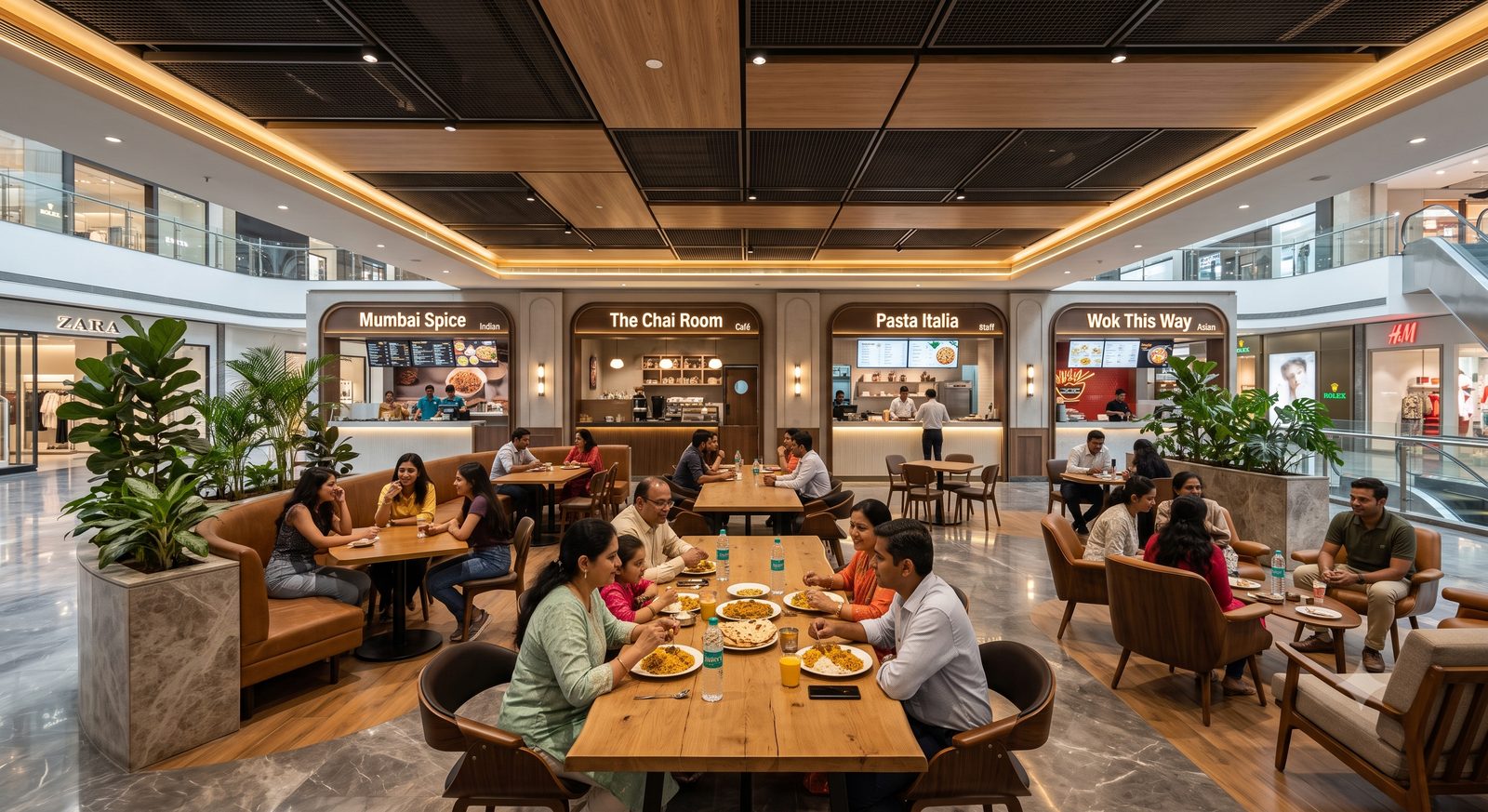 Restaurants, Cafés and Food Court
